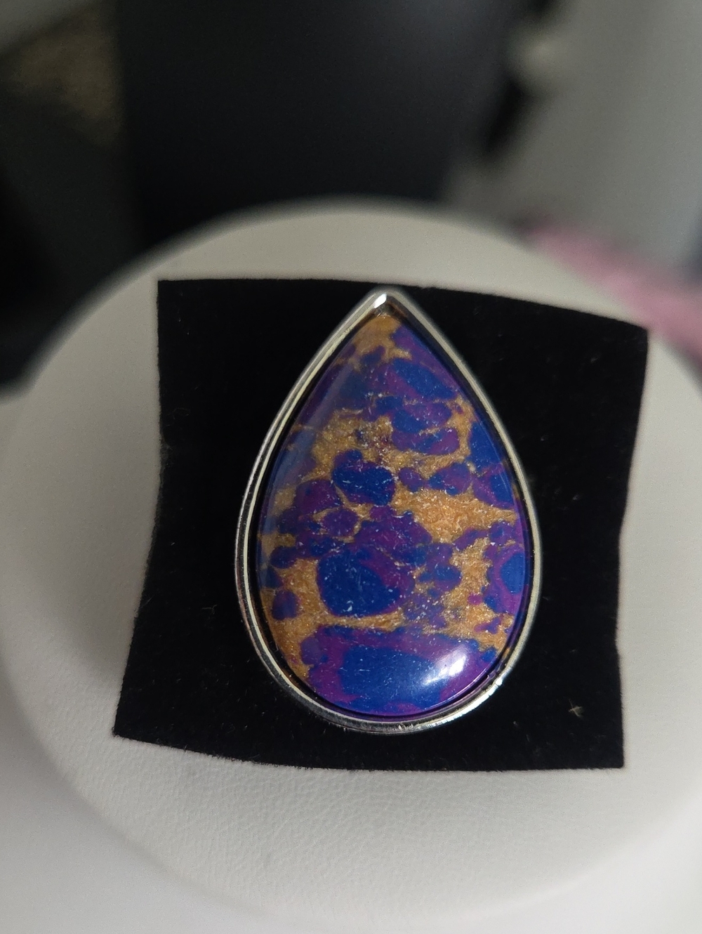 Paparazzi Purple Marbled Ring NWT